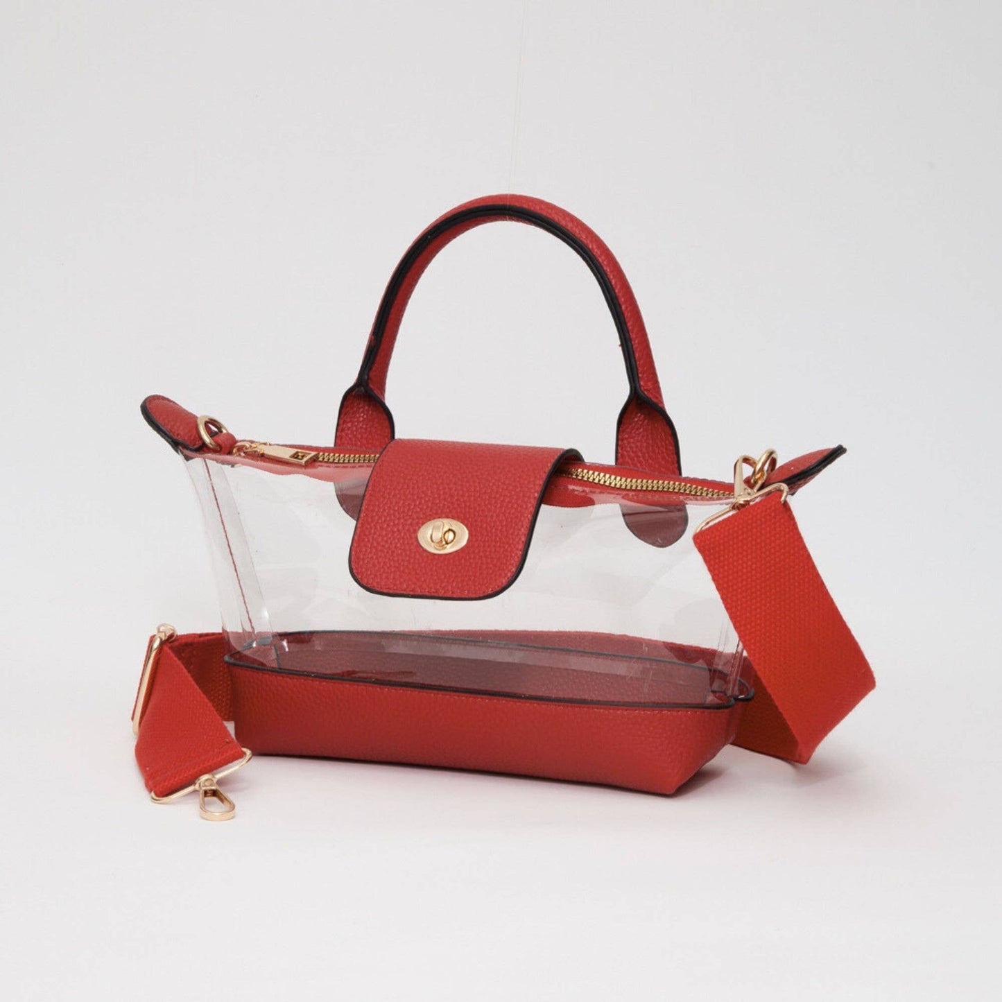 Game Day Stadium Satchel Clear Bag: Gold