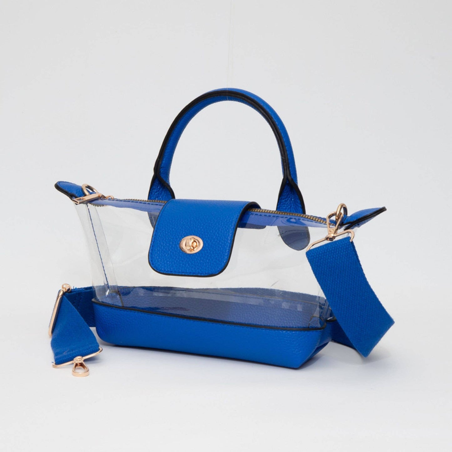 Game Day Stadium Satchel Clear Bag: White
